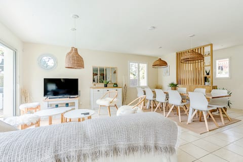 Airbnb performant: Villa + A/C + heated pool, 80 m from Plage Pereire à Arcachon