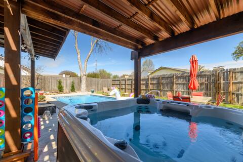 Dallas FW Arlington central *Hot Tub*FirePit*Games