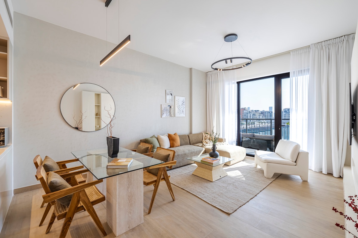 Successful Airbnb property: 2BR with Sea & Pool Views | Port de La Mer in Jumeirah First