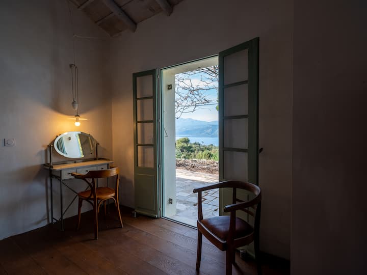 una de las vistas al mar desde la habitación n° 1 