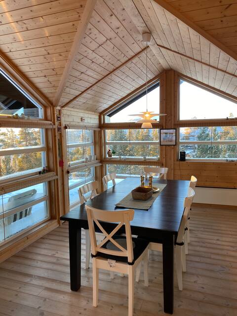 Cabin with sauna and view of Rondane