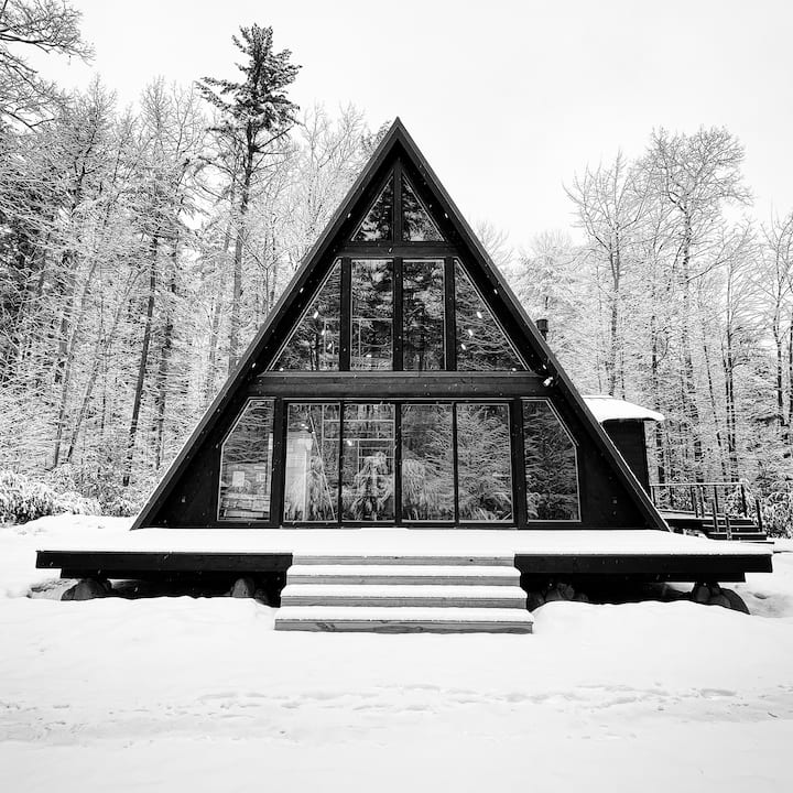 ADK Aframe Newly Built Quiet Modern Cabin Cabins for Rent in Jay