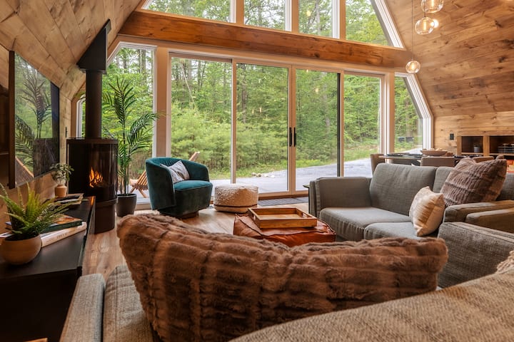 Aframe - Sauna, Near Lake Placid - Unique & Modern - State of New York