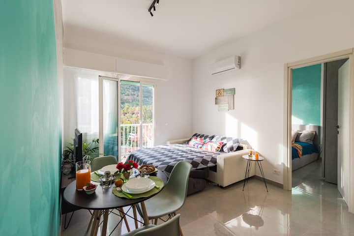 Casa Acqua Marina - 1 Min De La Mer, Wi-fi Et A/c - Bordighera
