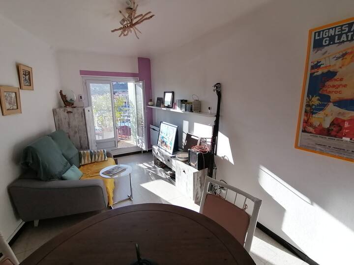 P217 Appart, Terrasse, Vue Port, Wifi - Cerbère