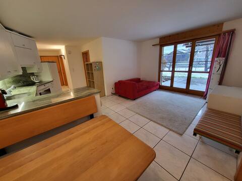 Spacious apartment with a garden