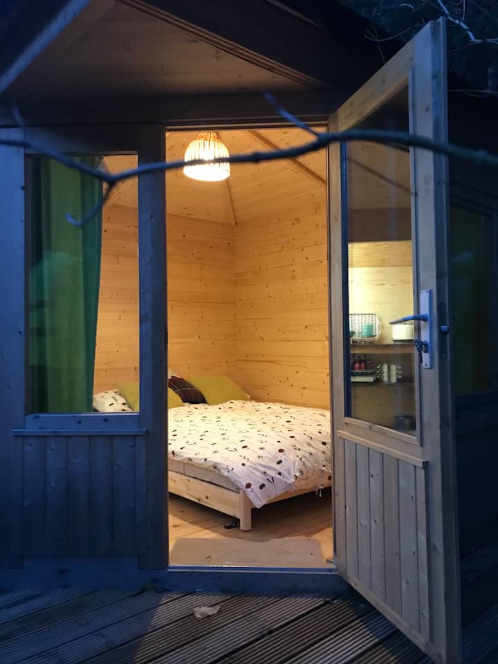 Set up as a double bed