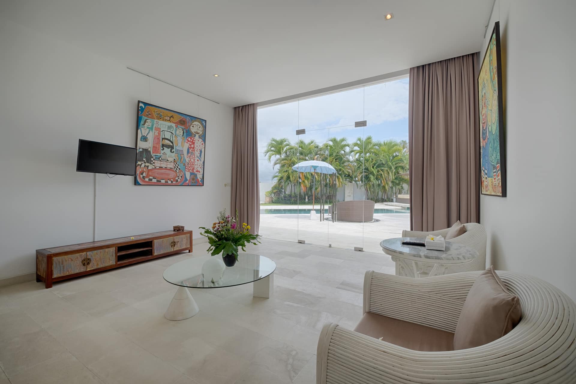 Luminous White Sanctuary 3 Bedroom Private Villa in Canggu 2