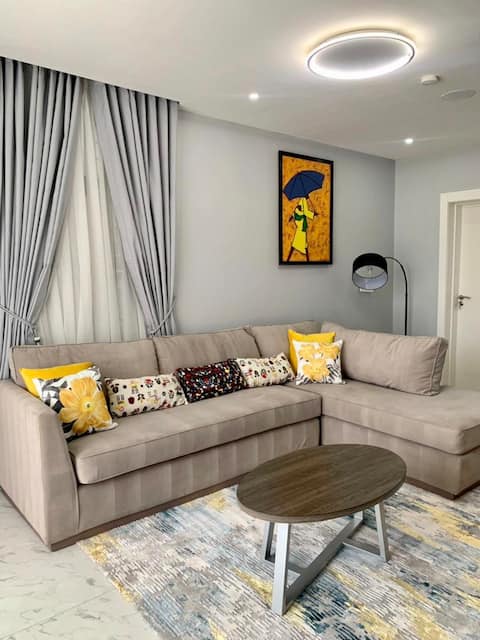 Modern serviced apartment.