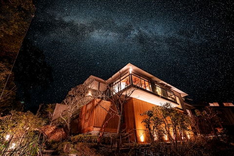 Ocean View Designer House with Hot Springs, Sauna, Open-Air Bath, and BBQ