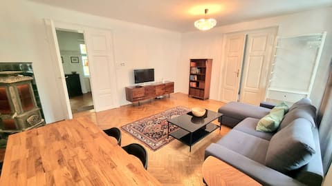 Popular Airbnb listing: Grand Viennese City Apartment with Piano and AC in Neubau