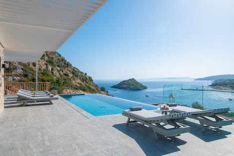 Villa Paganos - Private Pool * Sea View