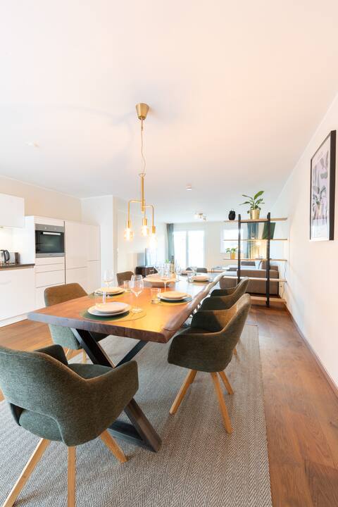 - Central apartment-balcony dining kitchen-