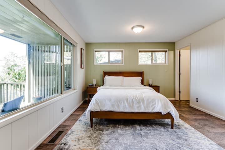 Master Bedroom with Bathroom Entry Door
