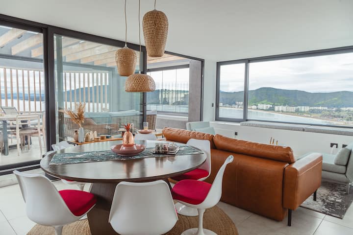 Mirador Papudo: Penthouse With Private Bbq Area - Zapallar