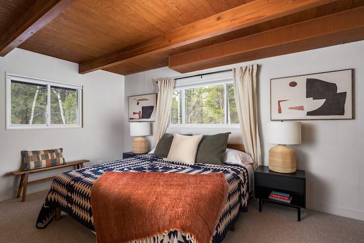 Main level second bedroom with King size bed.