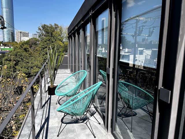 AC / WIFI / Modern lofts in Coyoacan Center