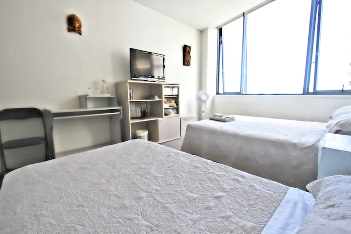 Close to Airport and
City with Secure Parking