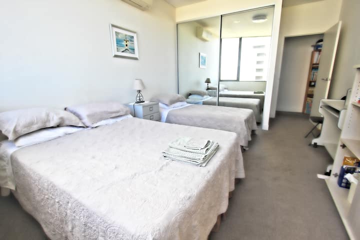 Close to Airport and
City with Secure Parking