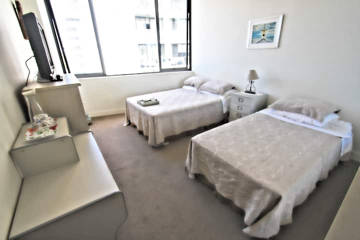 Close to Airport and
City with Secure Parking
