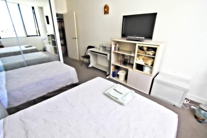 Close to Airport and
City with Secure Parking