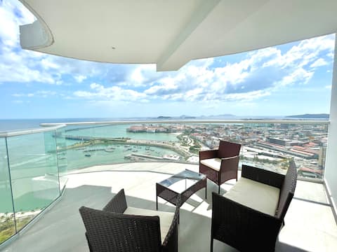 New Flat with Ocean + City Views