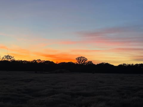 Ranch home with livestock pens