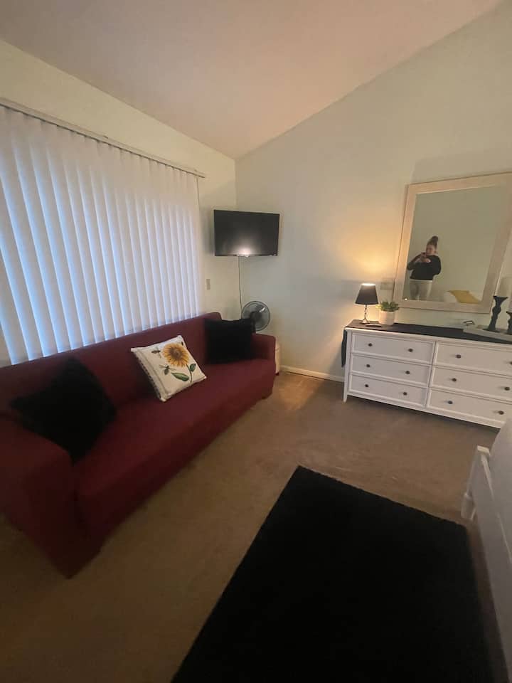 Sofa-lova su patalyne 