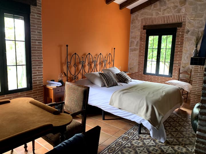 Მთავარი საძინებელი სათამაშო მაგიდით 
