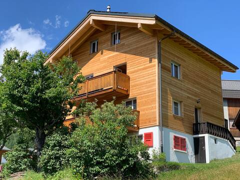 Mint duplex apartment with top kitchen