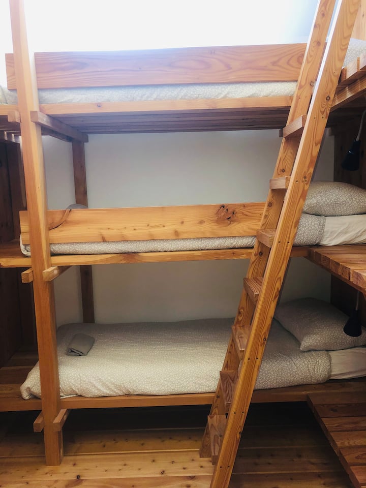 Vestry Apartment triple bunk bed. sleeps 5
