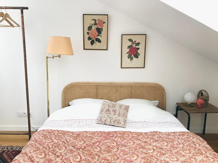 Chumba cha 2 cha kulala kwenye ghorofa ya 2. Kitanda 160 x 200.