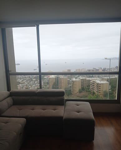Entire home with 3 bedrooms in Vina del mar - Departamento con vista a la Bahía de Valparaíso