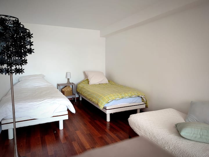 Стая 5 от 15 м², 2 единични легла и 1 допълнително легло