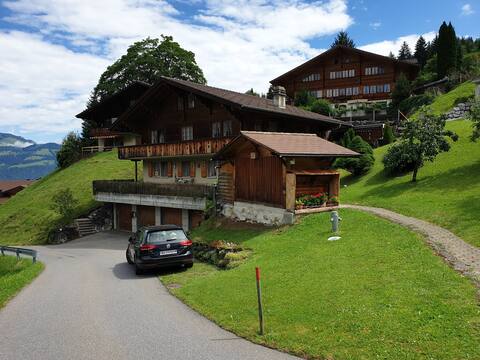 Sunny chalet apartment in the nature park