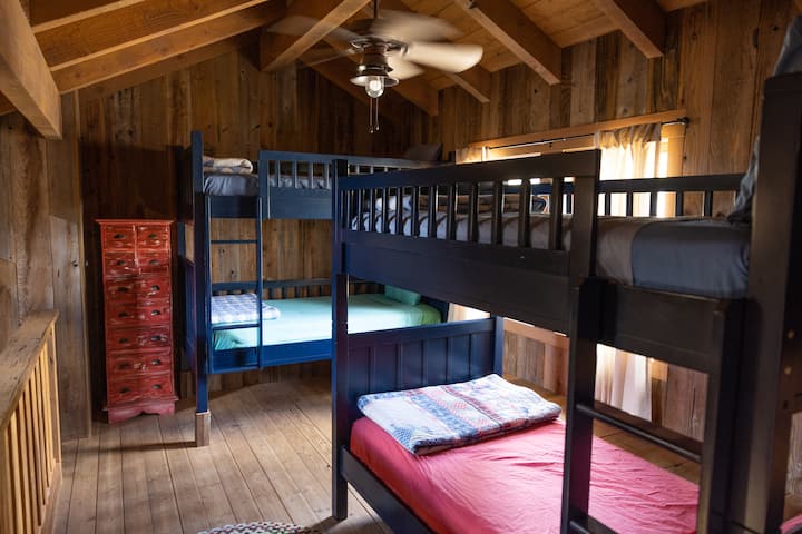 upstairs in bunkhouse
