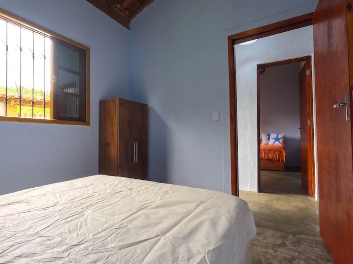 Room 1 with a double bed.