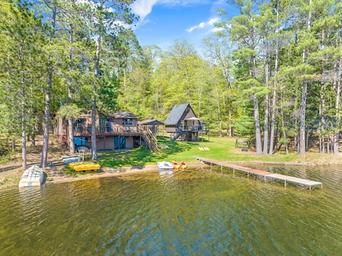 2  Lake Cabins w/Sauna & Snowmobiling Trails/WI-FI