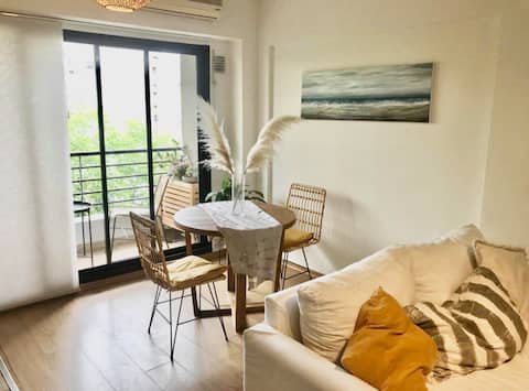Top Airbnb: A bright two-room apartment in Nuñez en Núñez