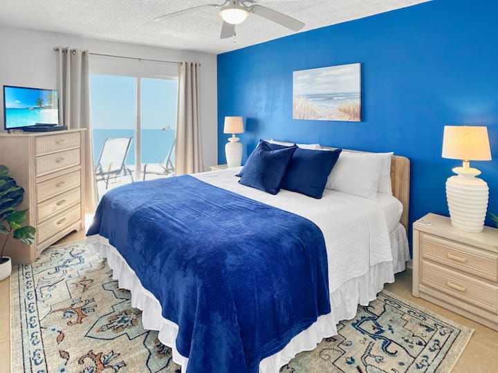 Enjoy a restful sleep as you doze away listening to the sounds of the waves just outside your door.