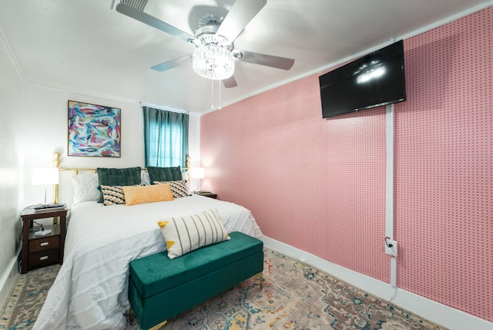 Each room has a large-sized smart TV for your entertainment and extra pillows and blankets for your comfort.
