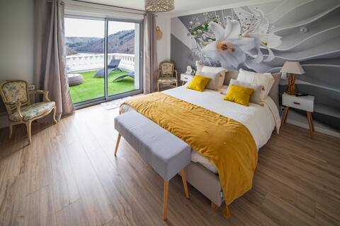 villa avec vue sur lac