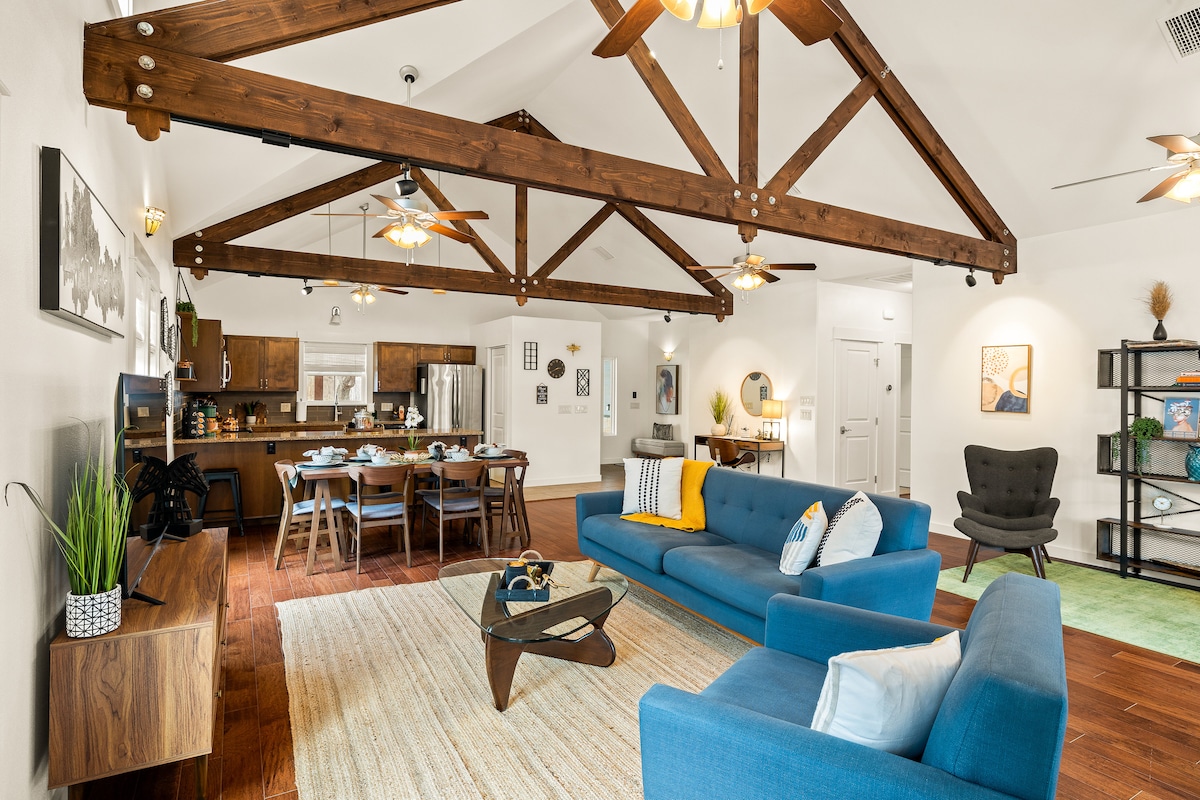 Fully equipped designer home. 