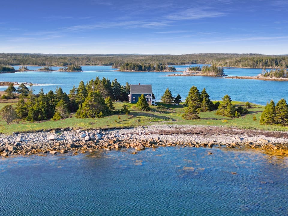 Goldie, a century home on its own peninsula, Goldboro, Nova Scotia, Canada, photo 1 of 10