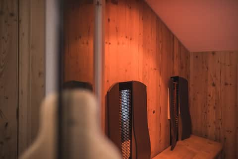 Top performing Airbnb: Flat 70m², 2 bathrooms, 2 bedrooms, infrared cabin in Gsies