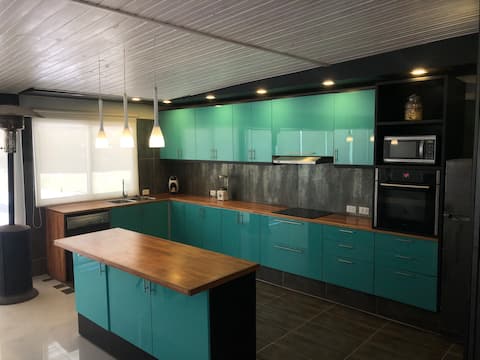 House in Punta del Este, blackberry green