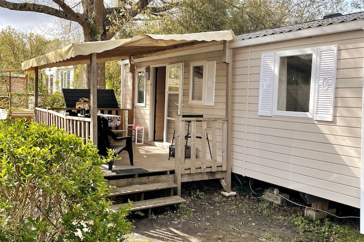 Mobil Home Cosy Climatisé 6 pers proche Mimizan - Bungalows à louer à  Aureilhan, Nouvelle-Aquitaine, France - Airbnb