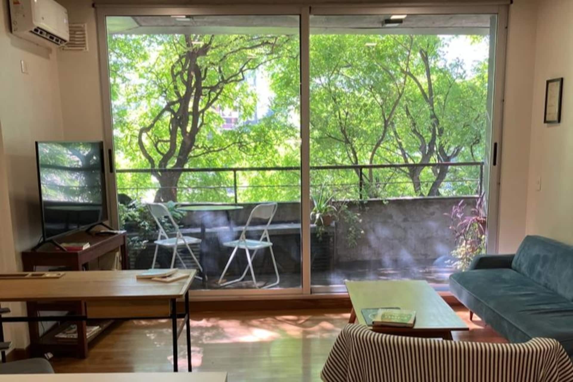 A large balcony in Chacarita
