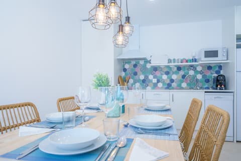 ¡Nuevo! Pool, A/C, bbq, playa