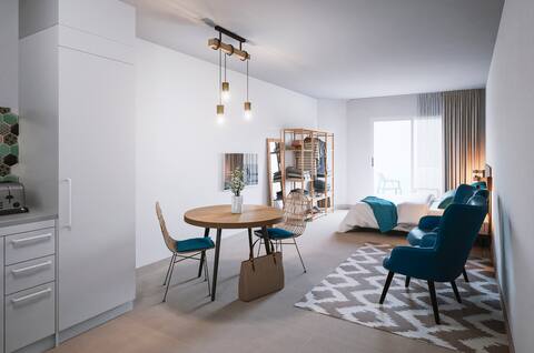 Studio terrace, pool, a/c